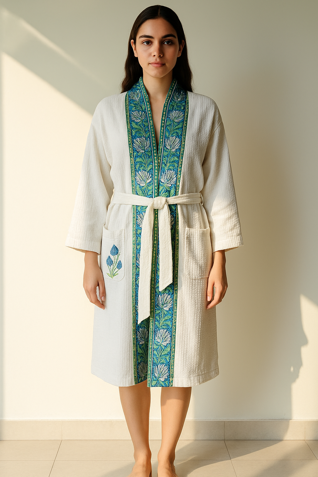 Blue Lotus Bathrobe