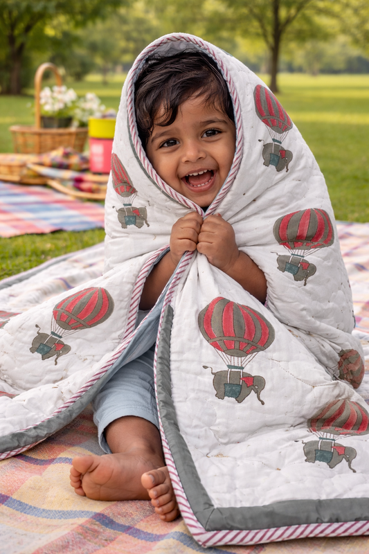 Kids Quilt- Hot Air Balloon