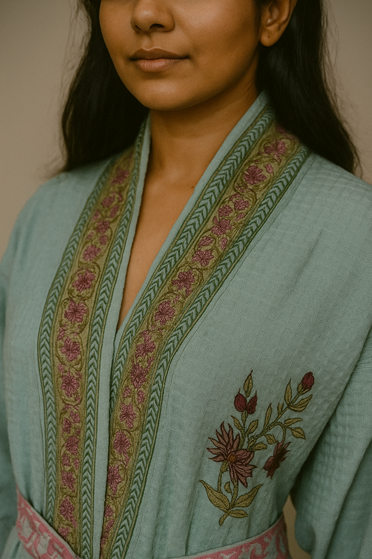 Pastel Mint Green Bathrobe