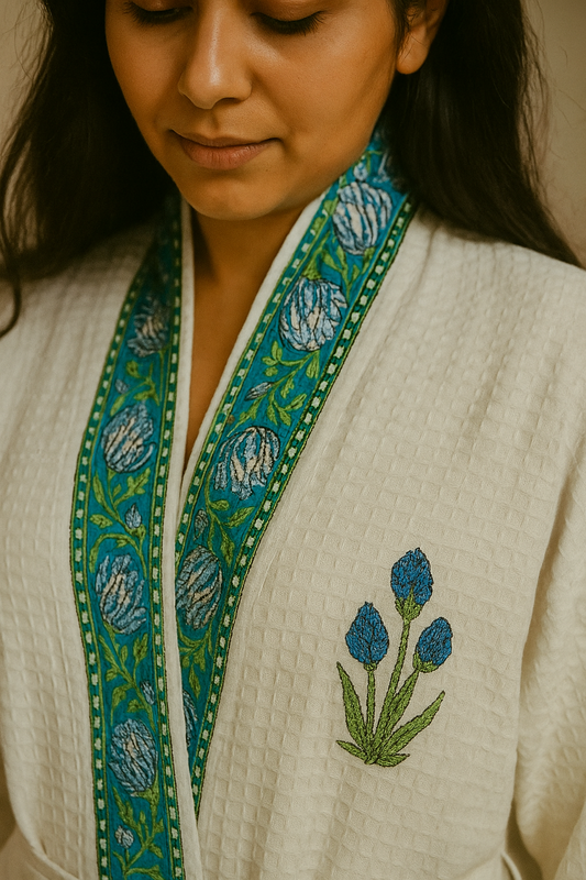 Blue Lotus Bathrobe