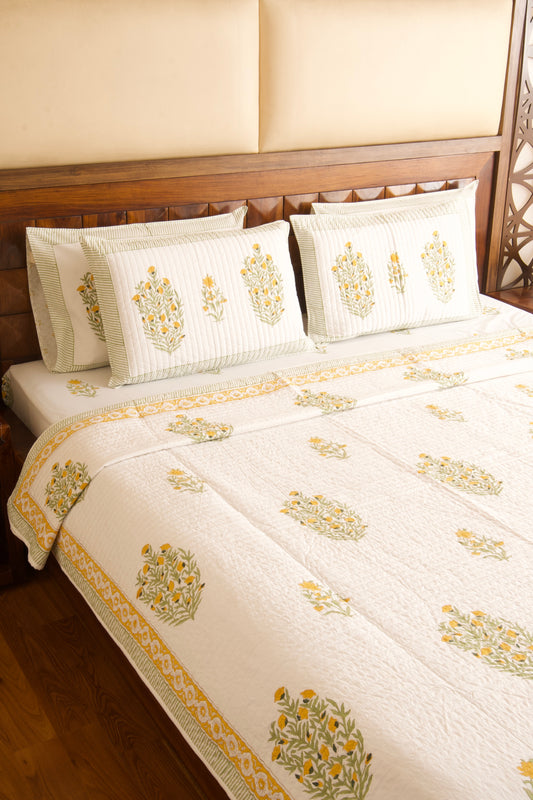 Peeli Peeli Sarson Phule Quilted Bedcover