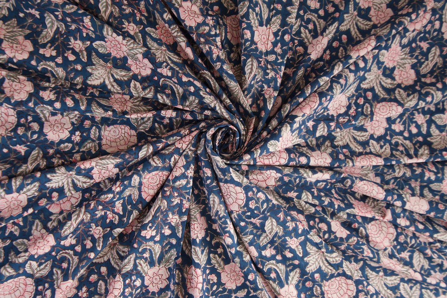 Neel Gulab Percale Cotton Bedsheet