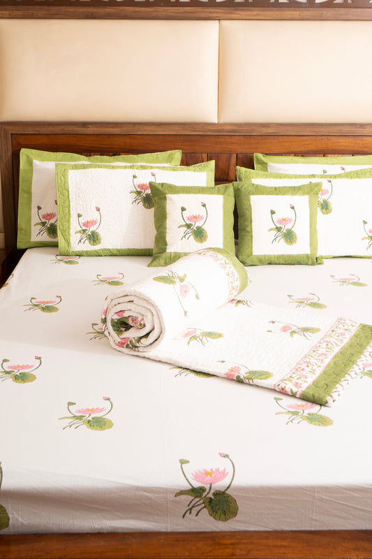 Kamal Ras Quilted Reversible Bedcover