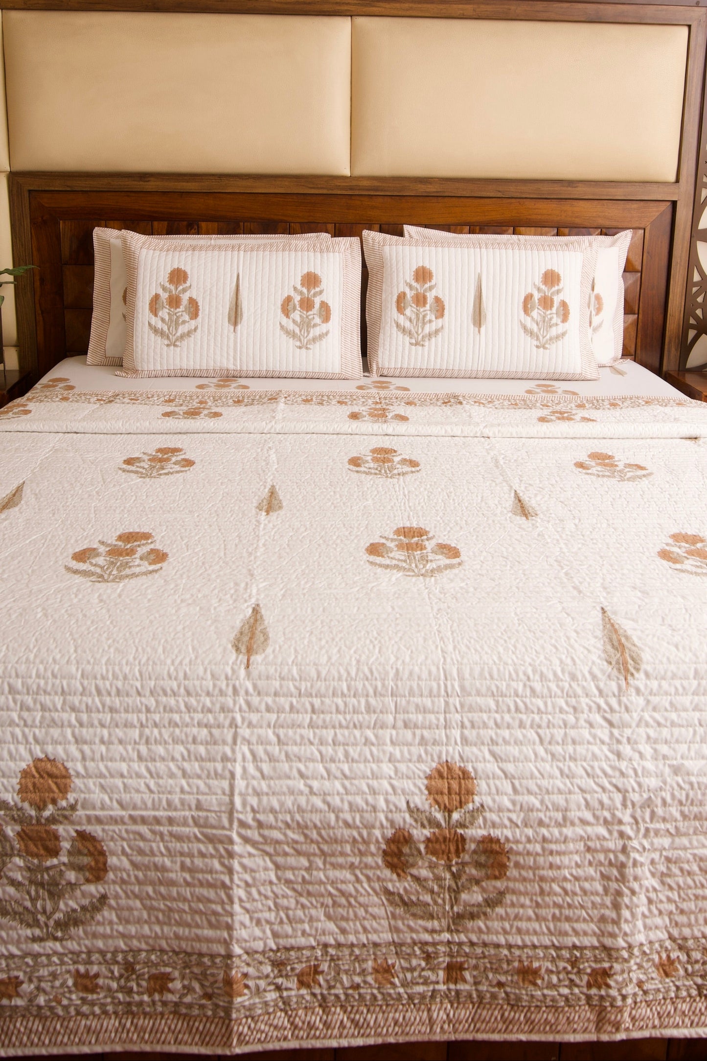 Rusty Poppy Bedsheet & Bedcover Set