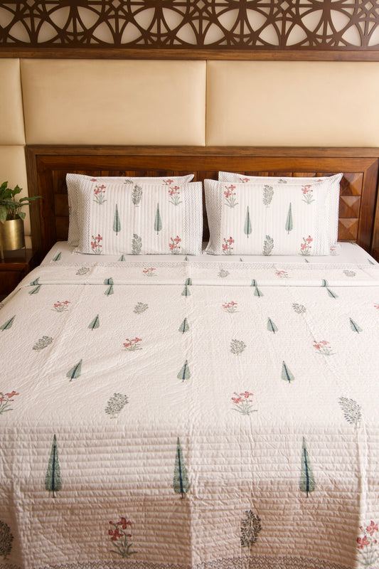 Kaner Bagh Reversible Quilted Bedcover
