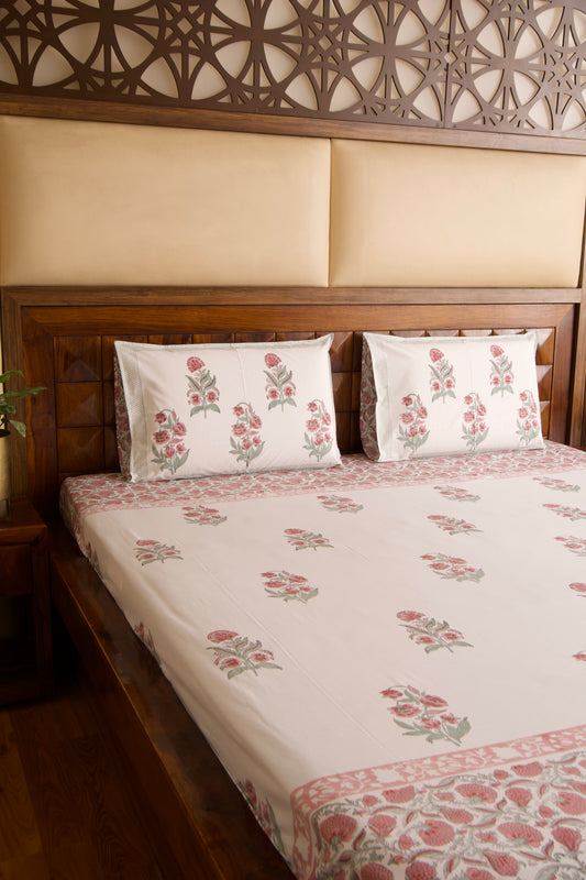 Hibiscus Bedsheet & Dohar Set