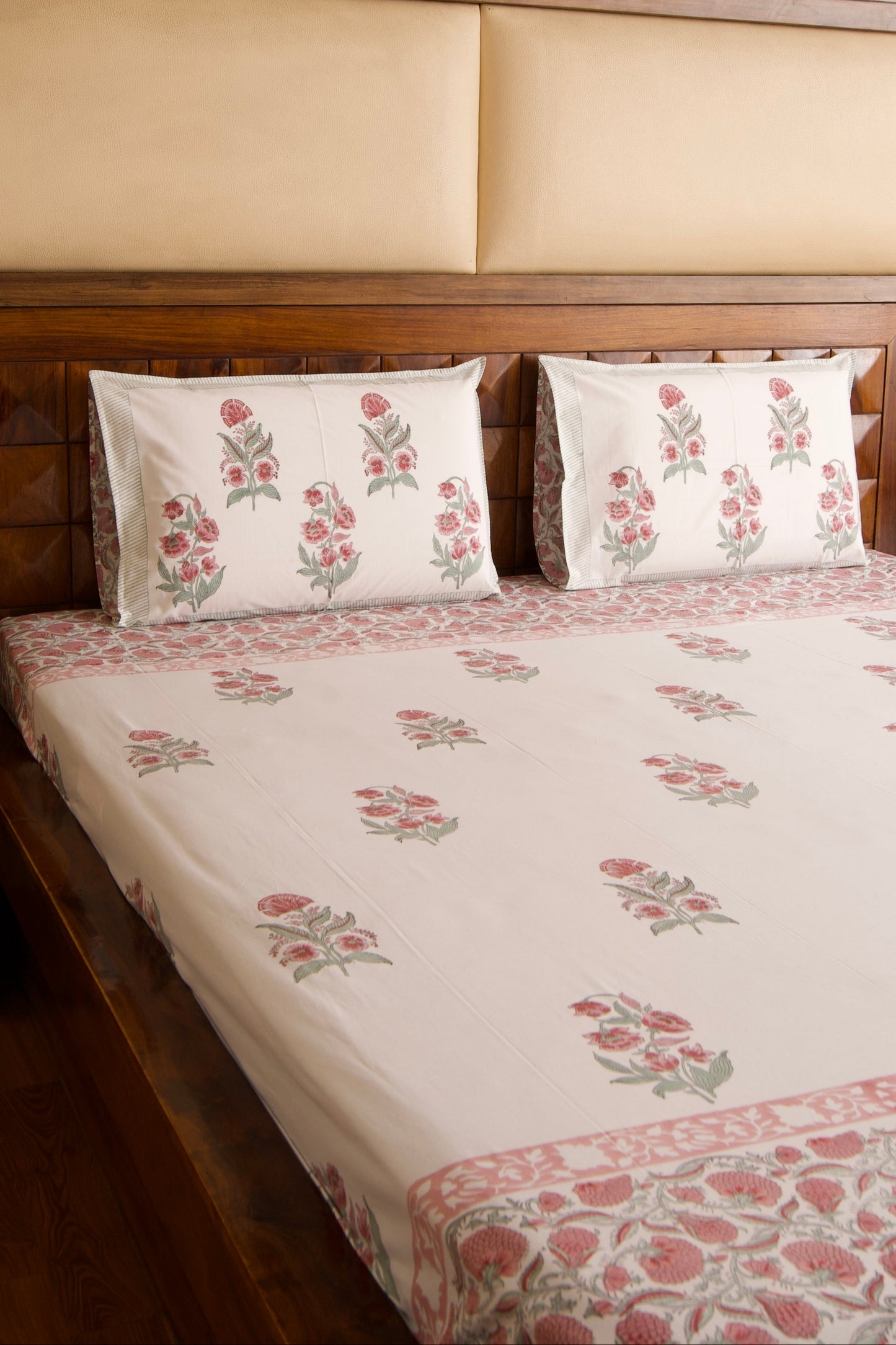 Hibiscus Percale Cotton Bedsheet