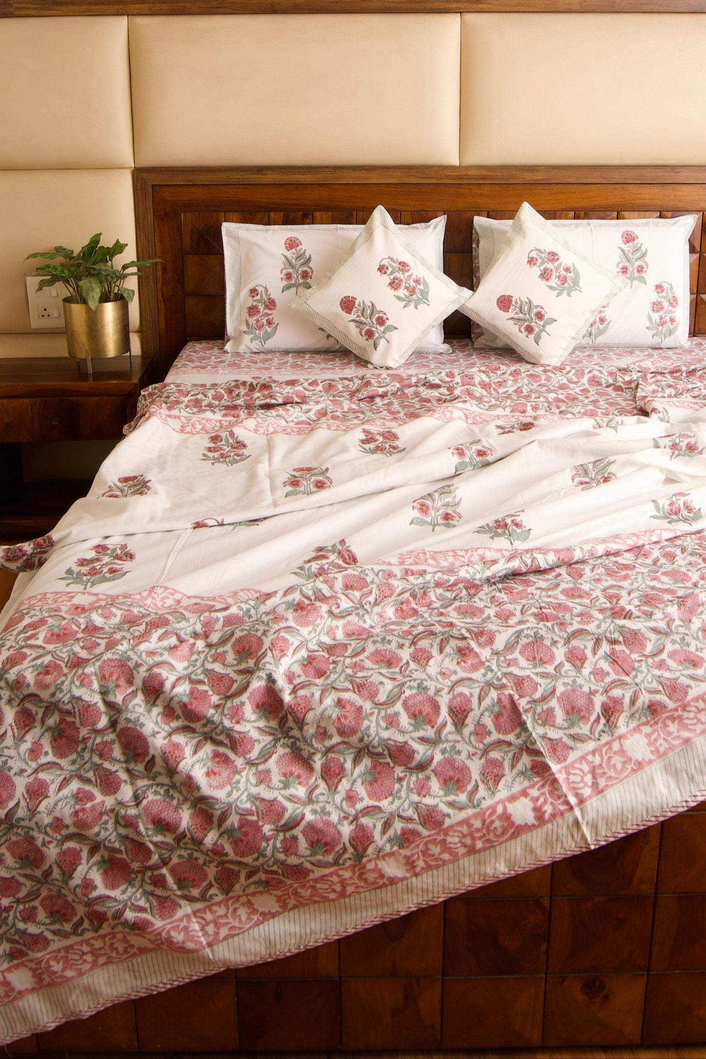 Organic Mulmul Cotton Dohar AC Blanket - Hibiscus
