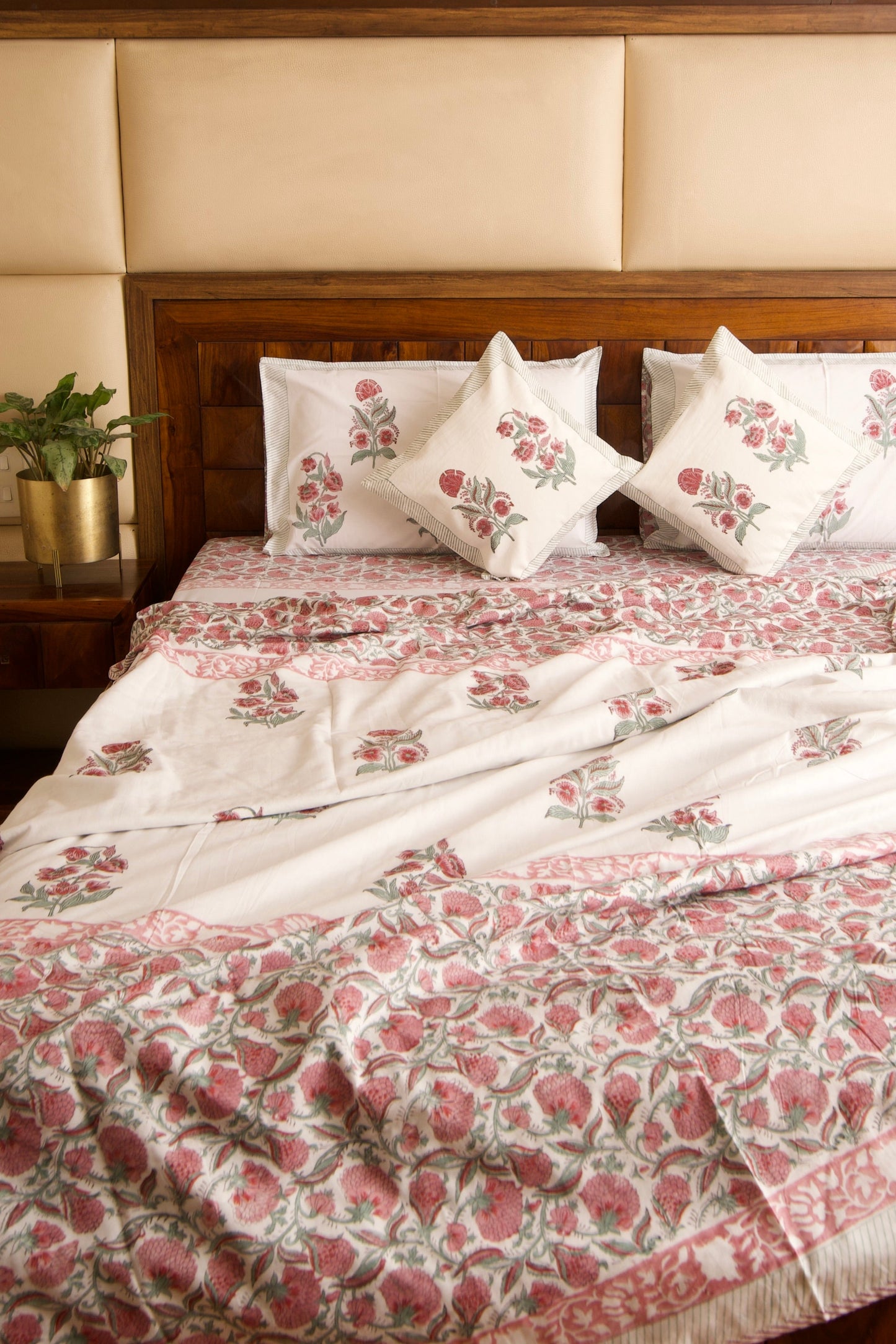 Organic Mulmul Cotton Dohar AC Blanket - Hibiscus