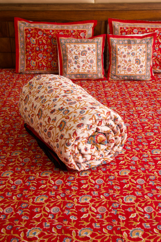 Shalimar Bedsheet & Quilt Set