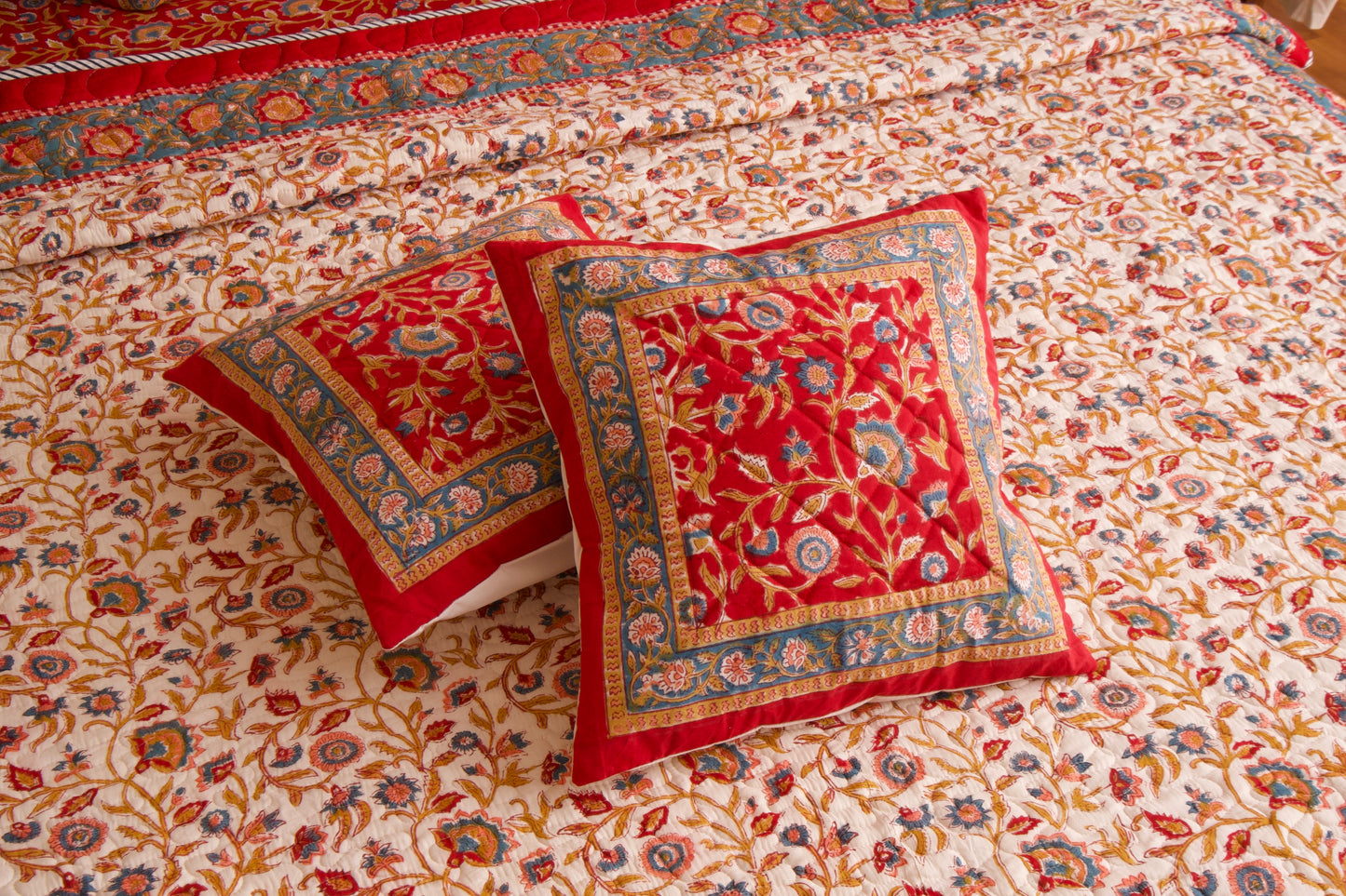 Shalimar Cushion Cover- Red