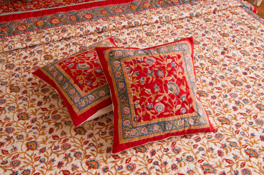 Shalimar Cushion Cover- Red