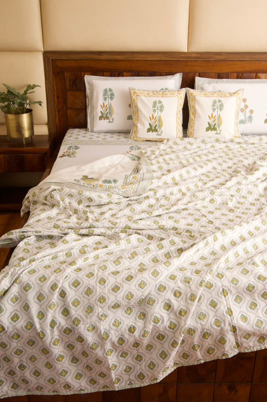 Organic Mulmul Cotton Dohar AC Blanket - Dessert Guldasta