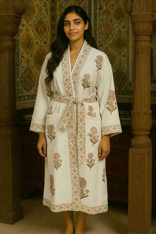 Peach Marigold Bathrobe