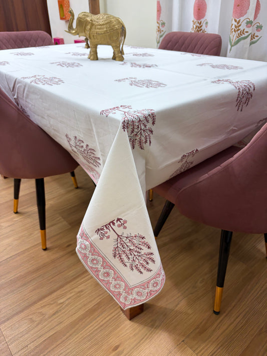 Rose Pink Parrot Table Cover
