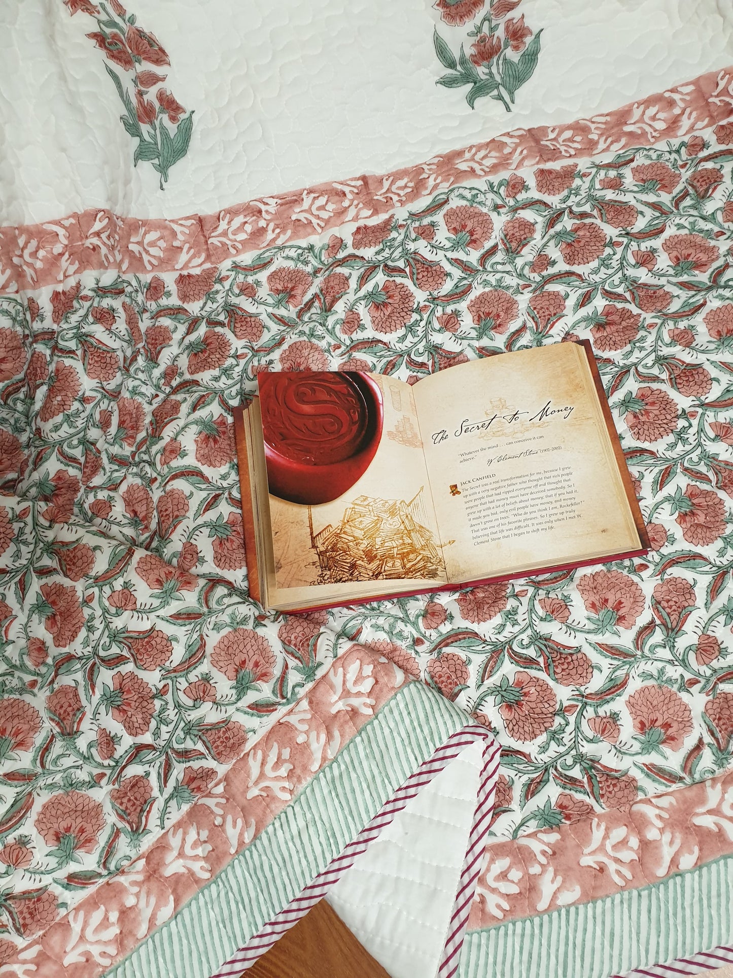 Hibiscus Quilted Bedcover