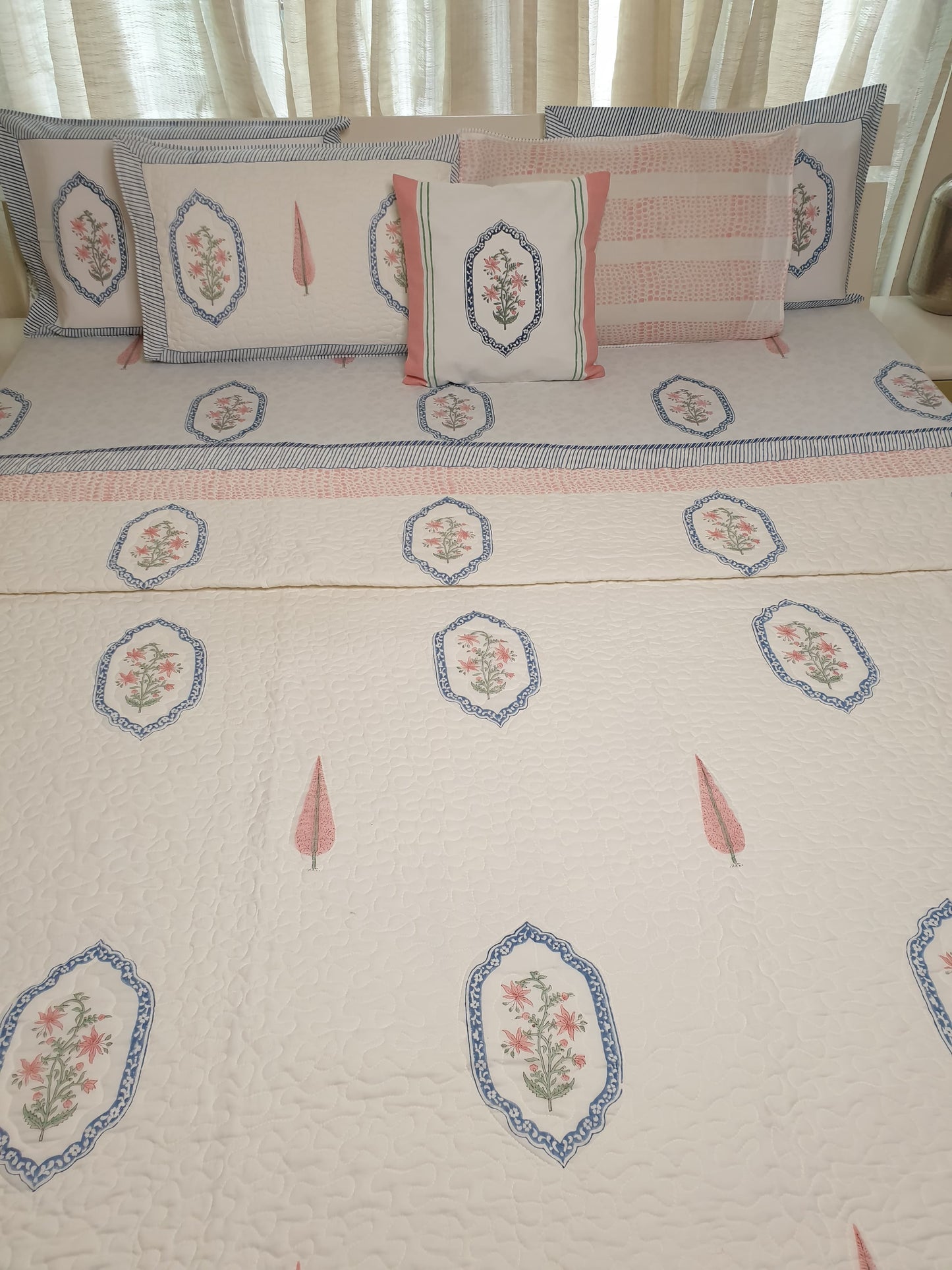 Jasmine Mirror Quilted Bedcover