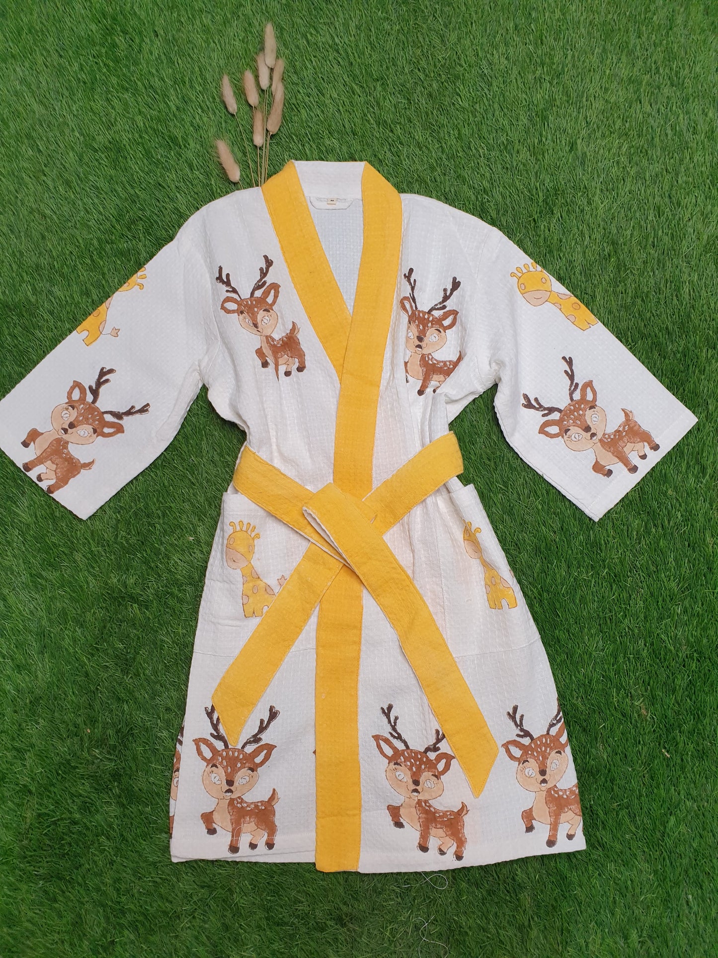 Kids Bathrobe- Spotted Deer