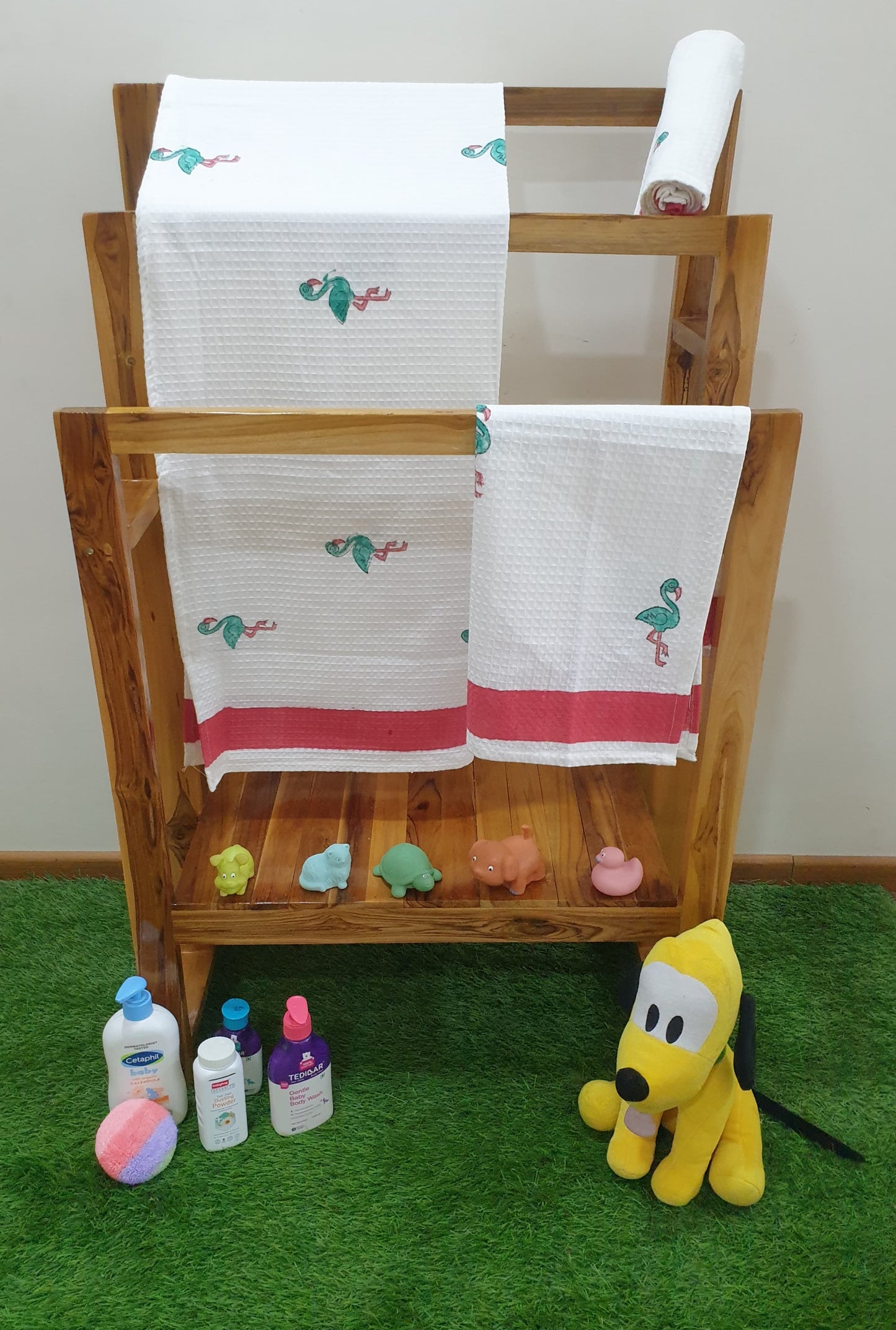 Kids Towel Set- Flamingo