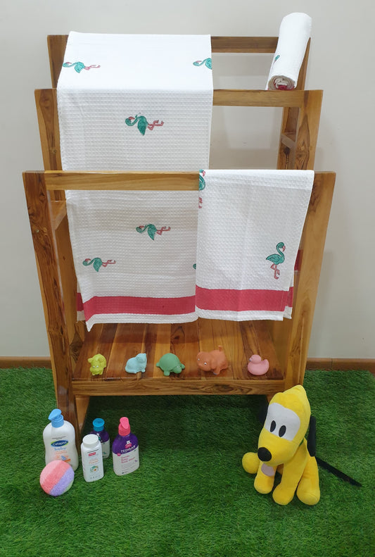 Kids Towel Set- Flamingo