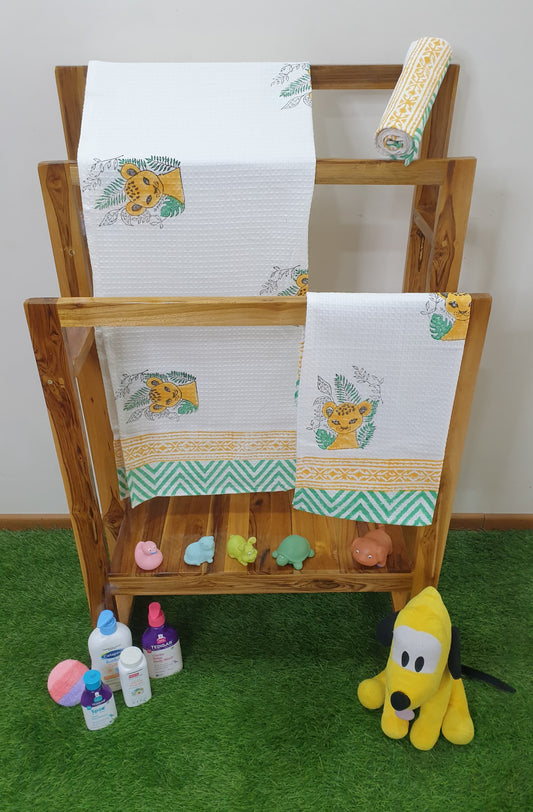 Kids Towel Set- Cheetah