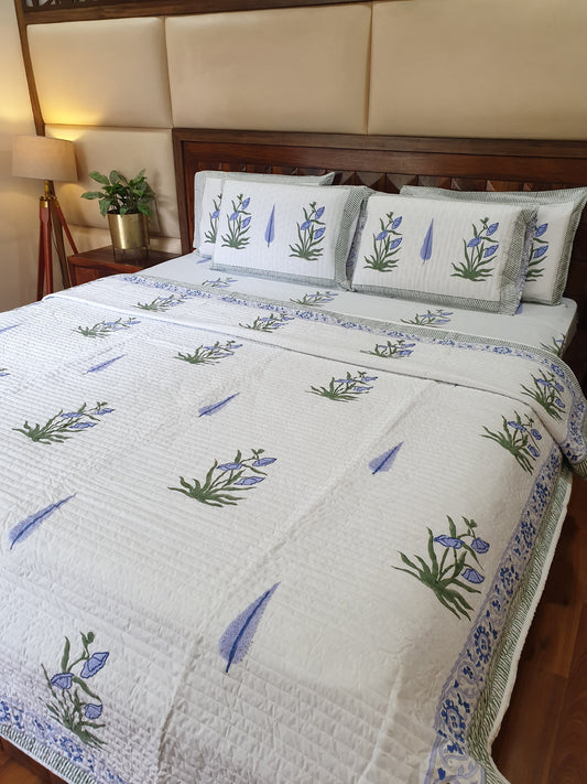 Chandra Mahal Bedsheet & Bedcover Set