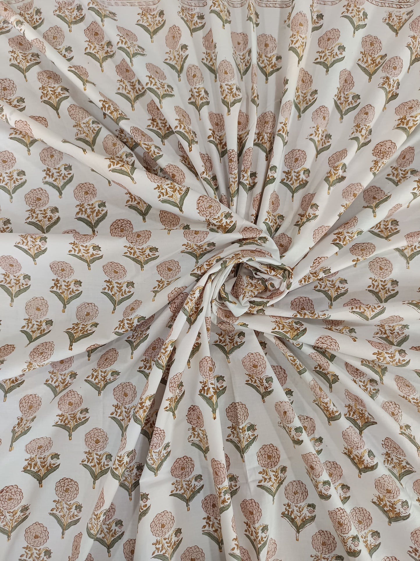Peach Marigold Percale Bedsheet
