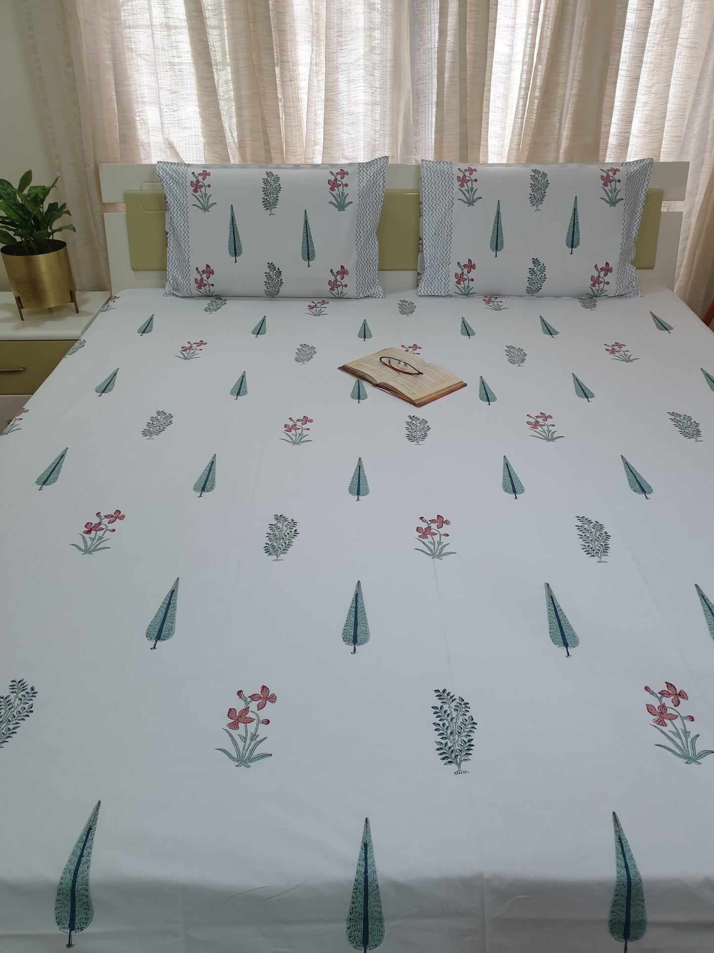 Kaner Baagh Percale Bedsheet