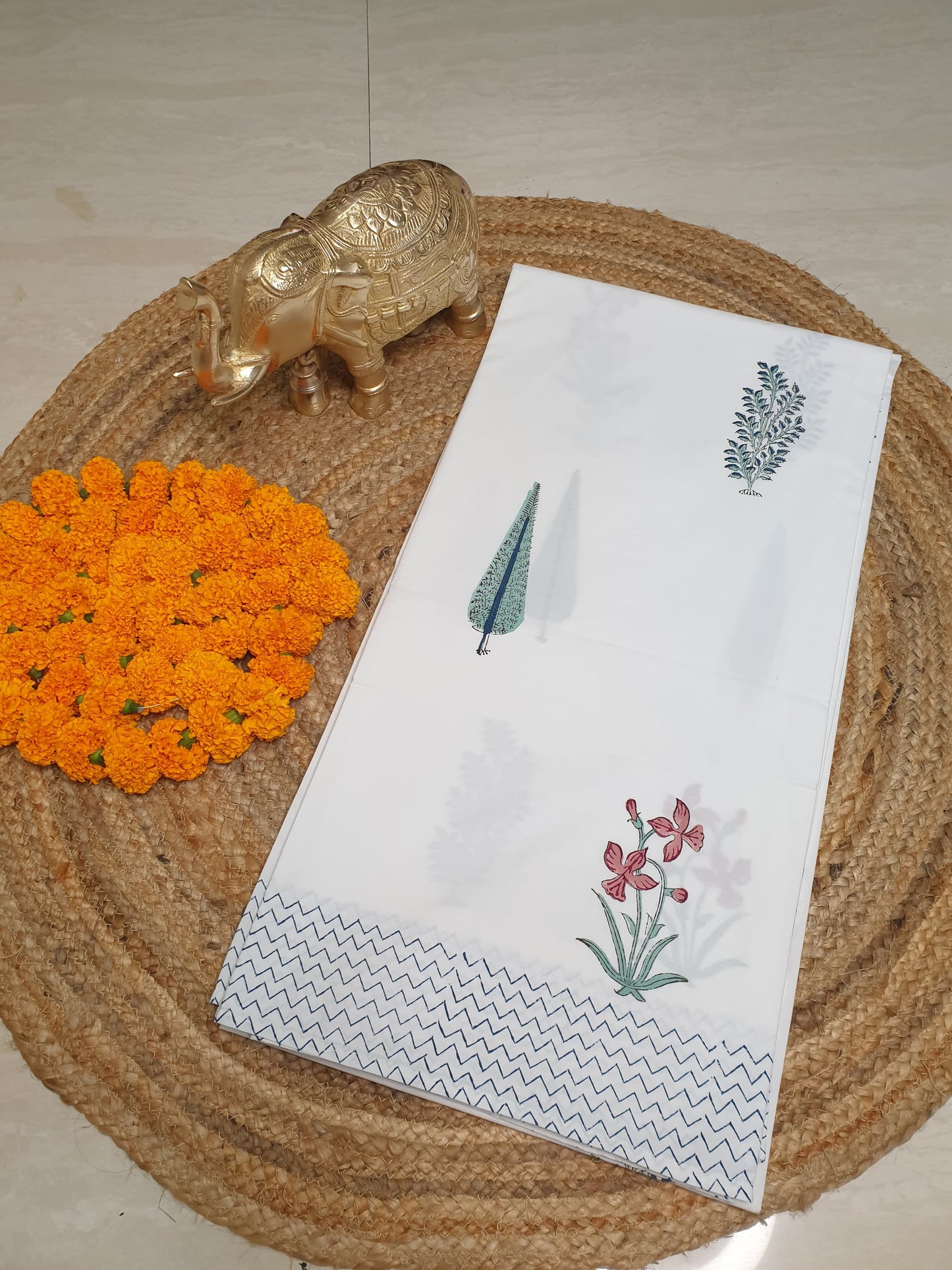 Kaner Baagh Percale Bedsheet