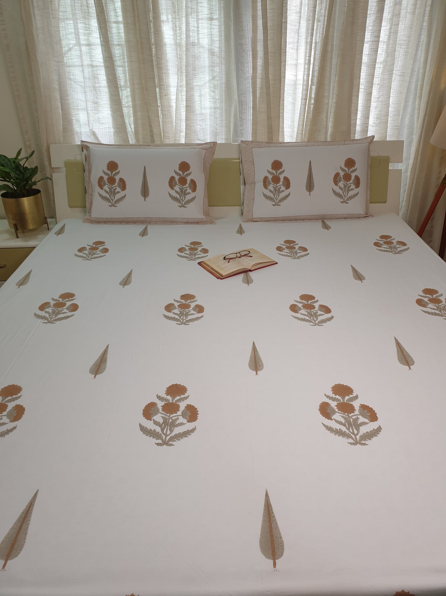 Rusty Poppy Percale Bedsheet