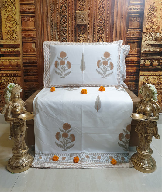 Rusty Poppy Percale Bedsheet