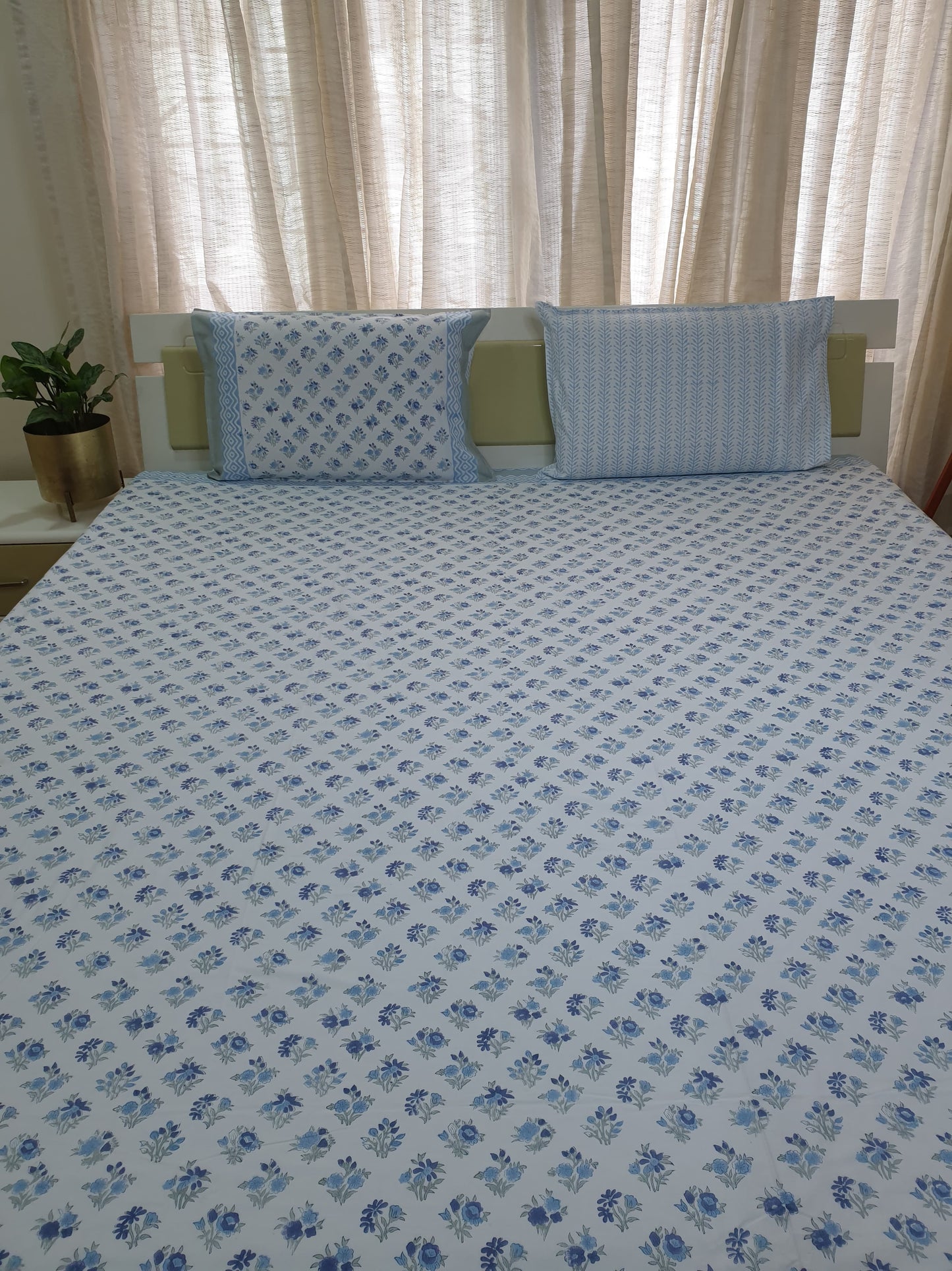 Anokha Chota Buta Percale Bedsheet