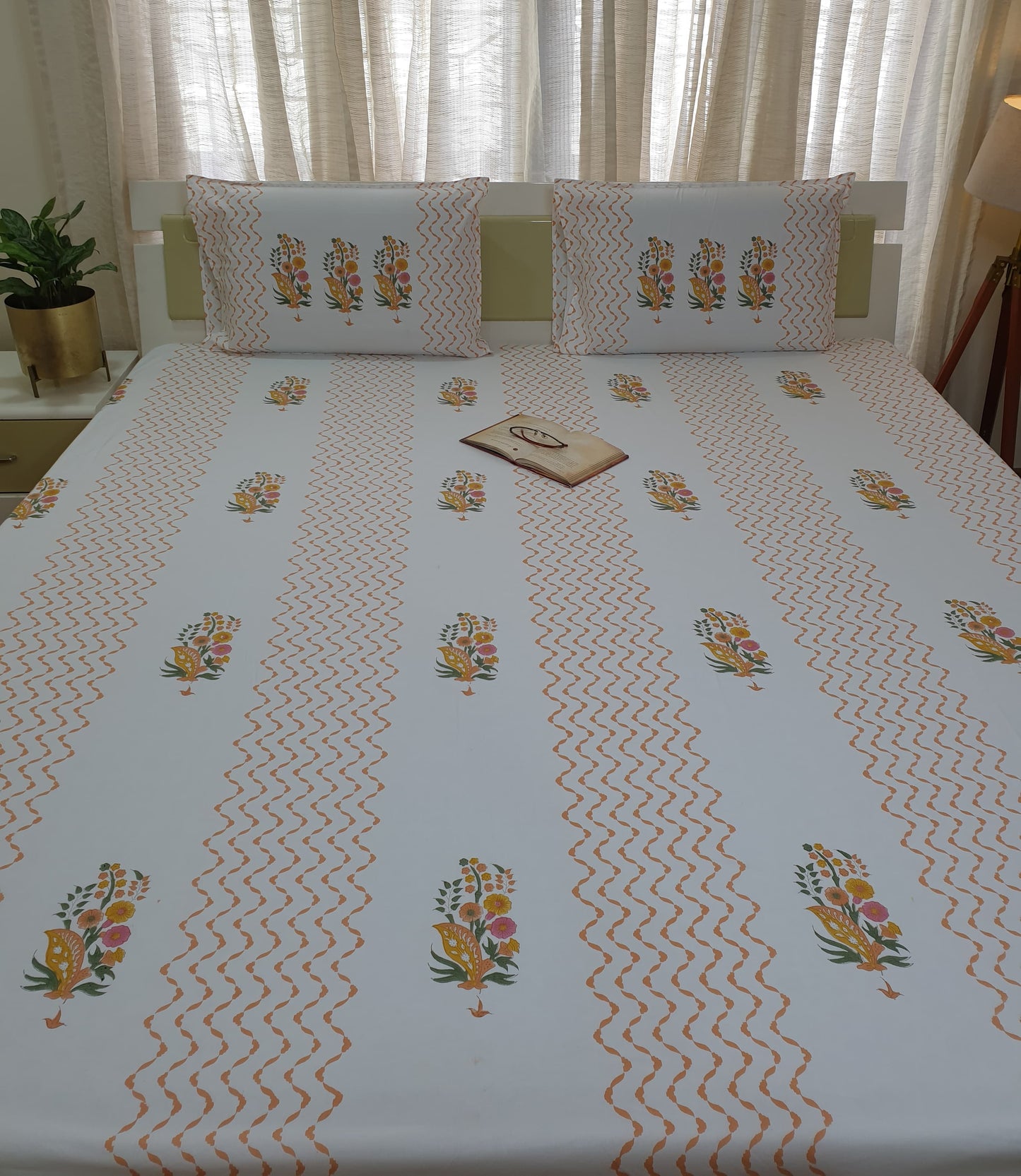 Guldasta Percale Bedsheet