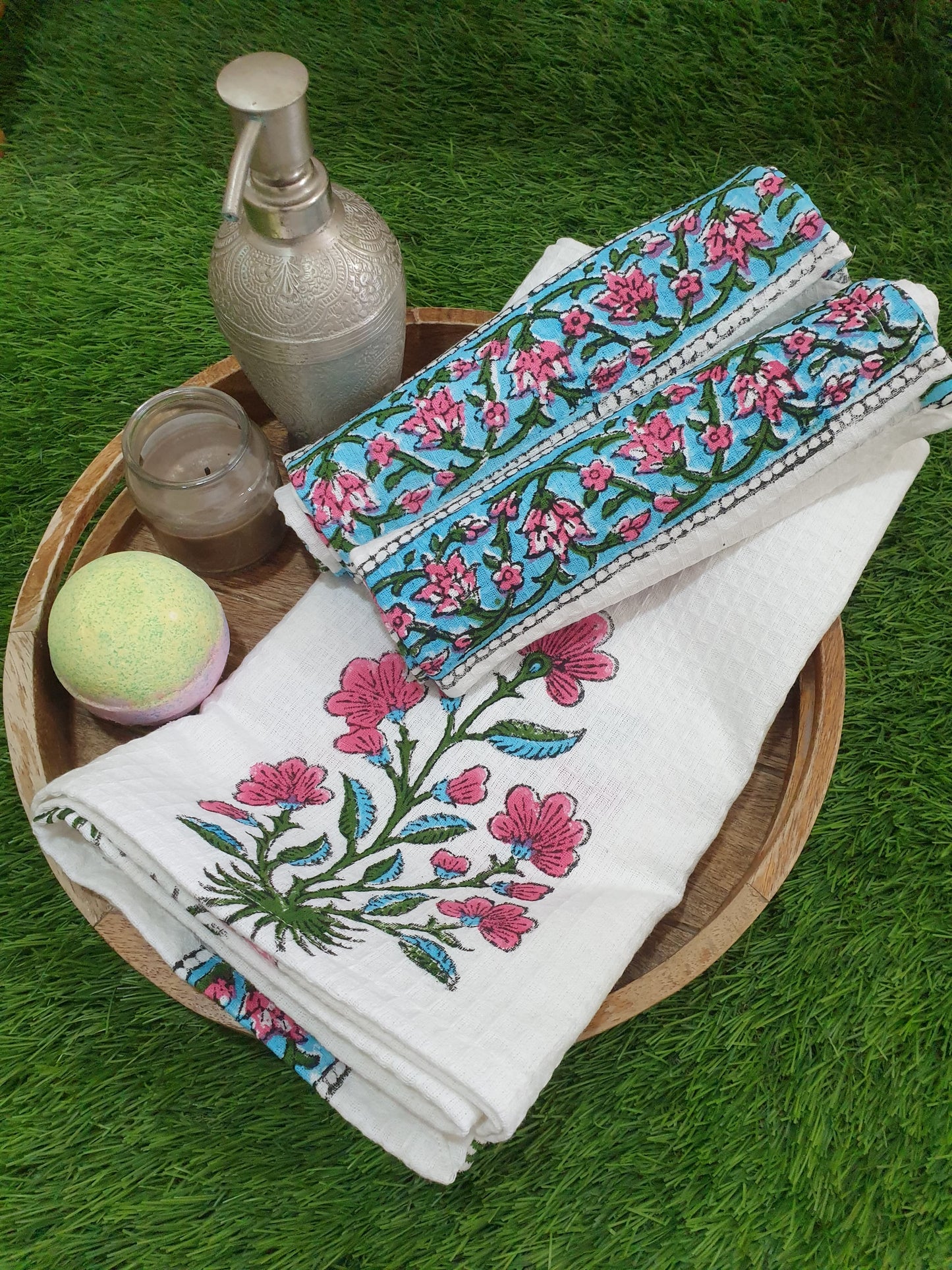 Mughal Blue Cyprus Towel Set