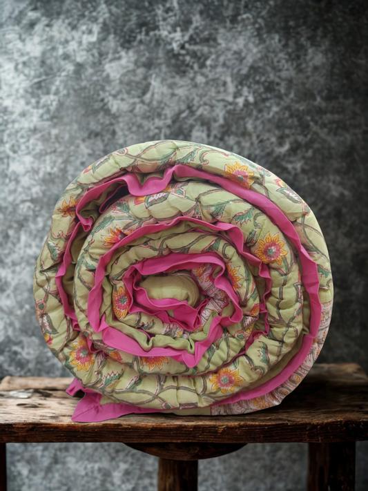 Totapuri Reversible Mulmul Cotton Quilt