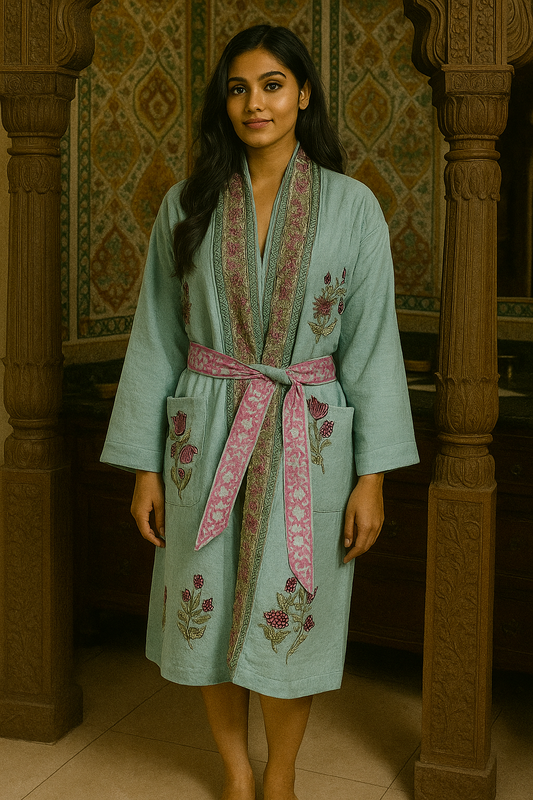 Pastel Mint Green Bathrobes
