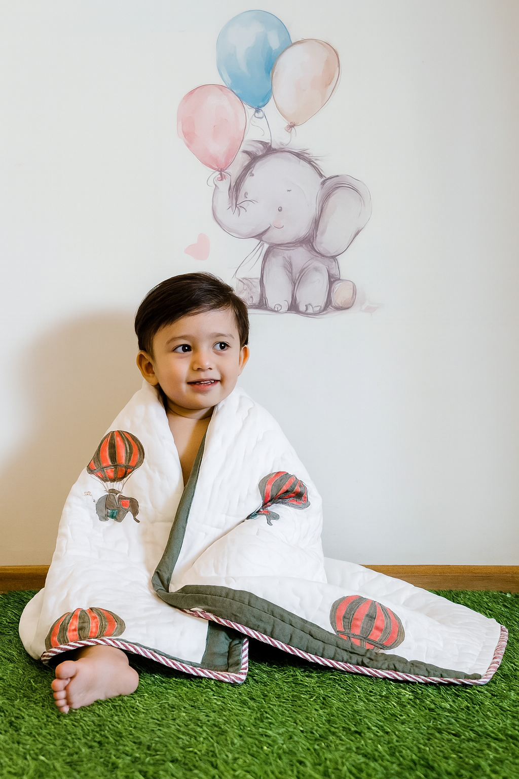 Kids Quilt- Hot Air Balloon