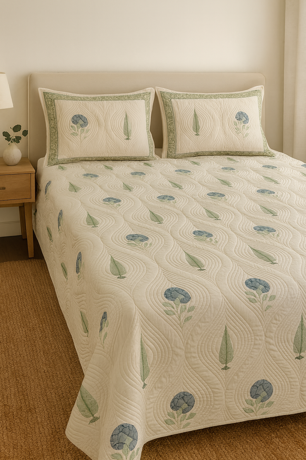 Nazakat Persian Quilted Luxury Bedcover