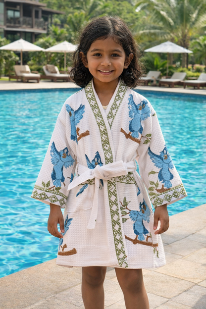 Kids Bathrobe- Chidiya