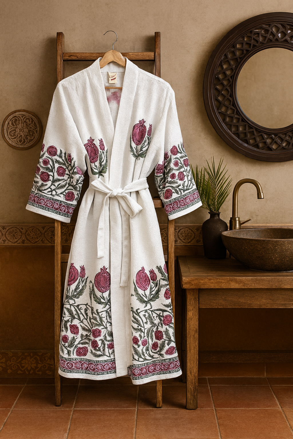 Anaar Bathrobe and Towel set