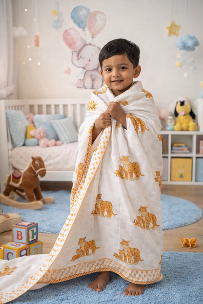 Kids Mulmul Dohar- Tiger