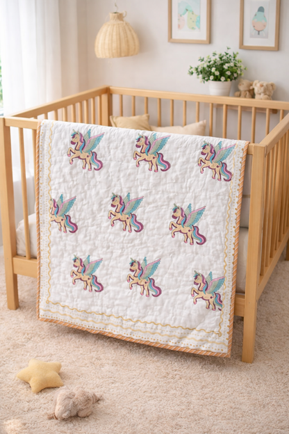 Kids Quilt- Unicorn