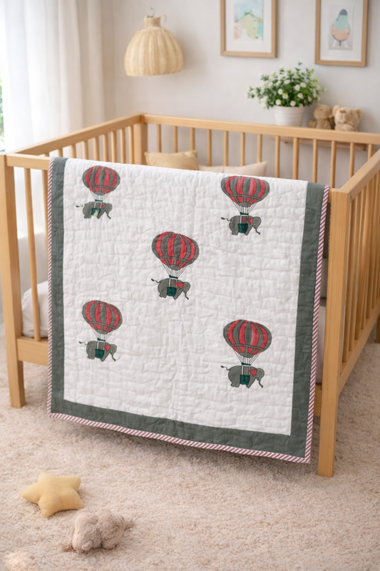 Kids Quilt- Hot Air Balloon
