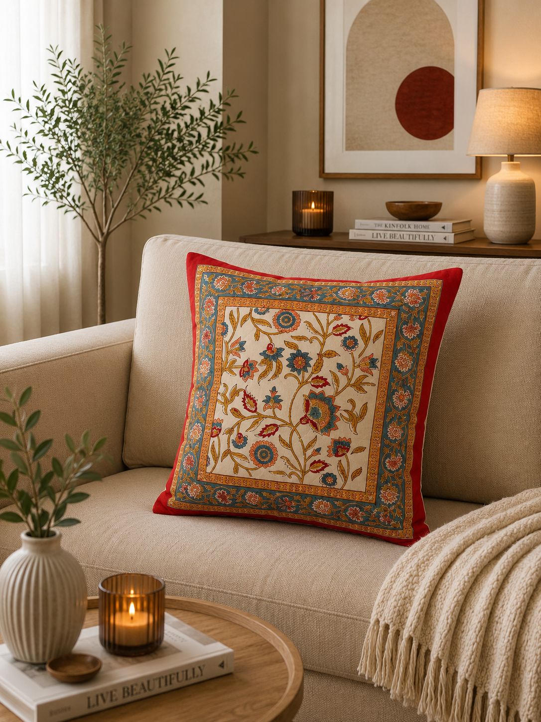 Shalimar Cushion Cover- White