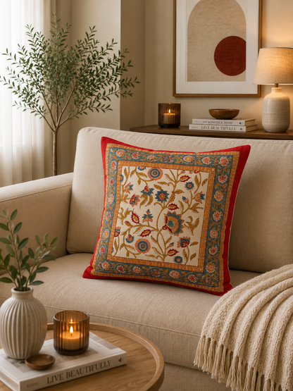 Shalimar Cushion Cover- White
