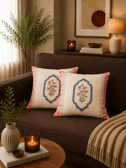 Jasmine Mirror Cushion Cover