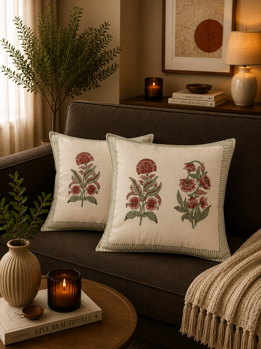 Hibiscus Cushion Cover