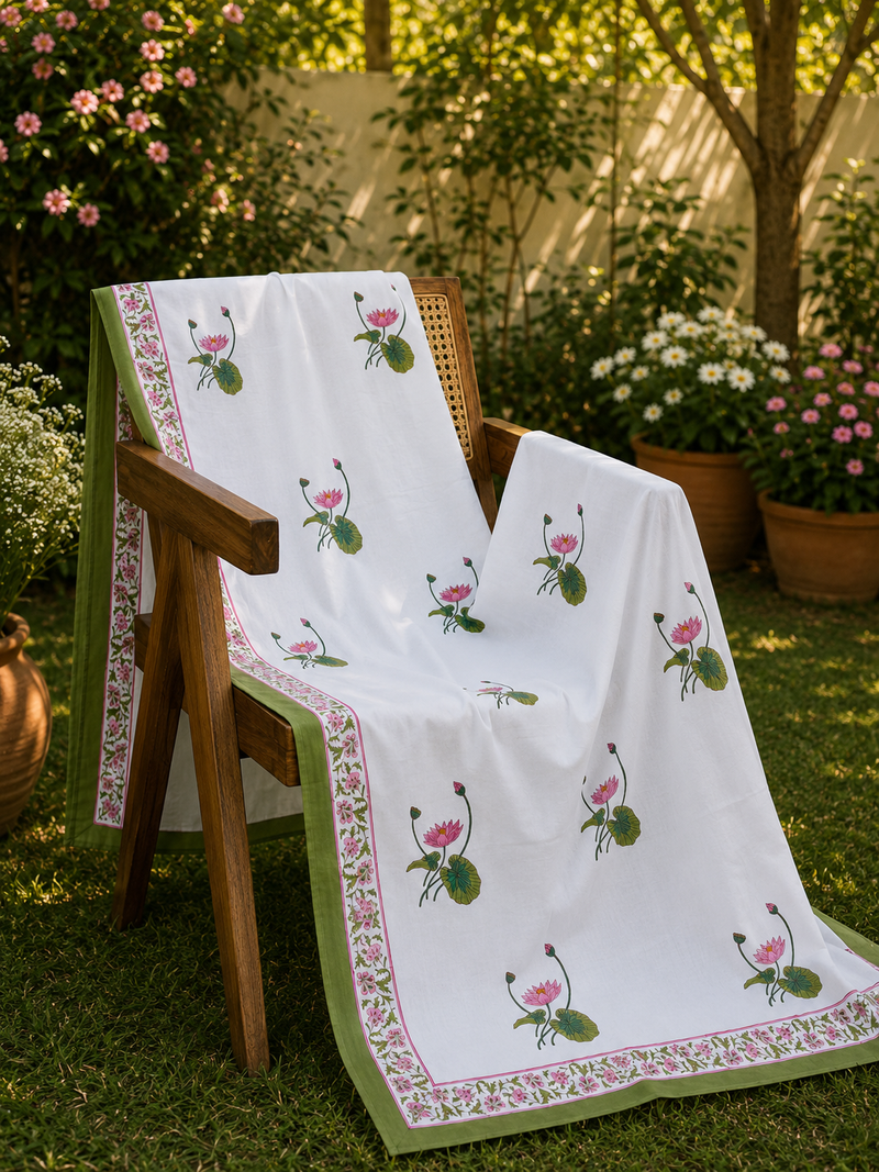 Organic Mulmul Cotton Dohar AC Blanket - Kamal Ras