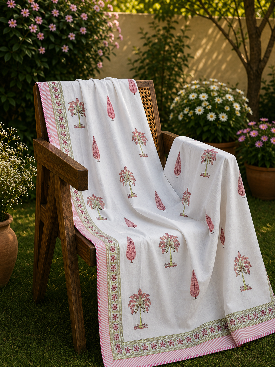 Organic Mulmul Cotton Dohar AC Blanket - Gulaab Khajuri