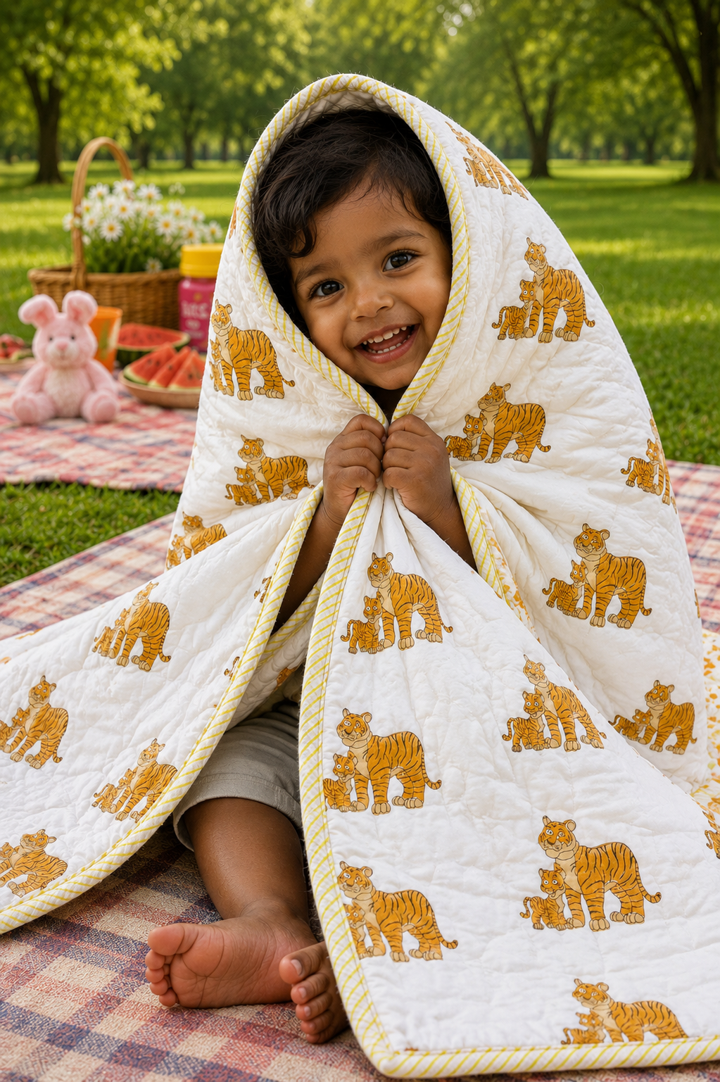 Kids Quilt-Tiger